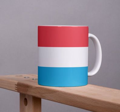 Luxemburg Kaffeetasse Flagge Pot Kaffee Tasse LUX Becher Coffeecup Béro Tee