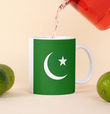 Pakistan Kaffeetasse Flagge Pot Kaffee Tasse National Becher Coffeecup Béro Tee