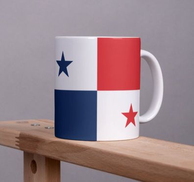 Panama Tasse Flagge Pot Kaffeetasse National Becher Kaffee Cup Béro Tee