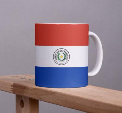 Paraguay Tasse Flagge Pot Kaffeetasse National Becher Kaffee Cup Béro Tee