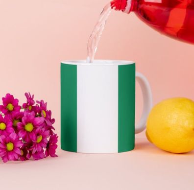 Nigeria Tasse Flagge Pot Afrika Kaffeetasse National Becher Kaffee Cup Béro Tee