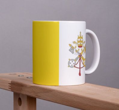 Vatikan Kaffeetasse Flagge Pot Kaffee Tasse Becher Rom Coffeecup Béro Tee
