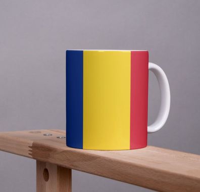 Rumänien Kaffeetasse Flagge Pot Kaffee Tasse Becher RUM Coffeecup Béro Tee