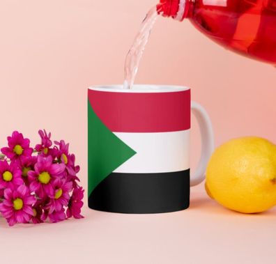 Sudan Tasse Flagge Pot Afrika Kaffeetasse National Becher Kaffee Cup Béro Tee