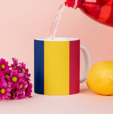 Tschad Tasse Flagge Pot Afrika Kaffeetasse National Becher Kaffee Cup Béro Tee