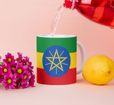 ßthiopien Tasse Flagge Pot Kaffeetasse National Becher Kaffee Cup Béro