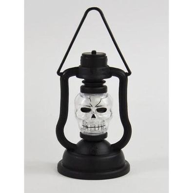 LED Laterne mit Sound - Totenkopf ca. 18 cm