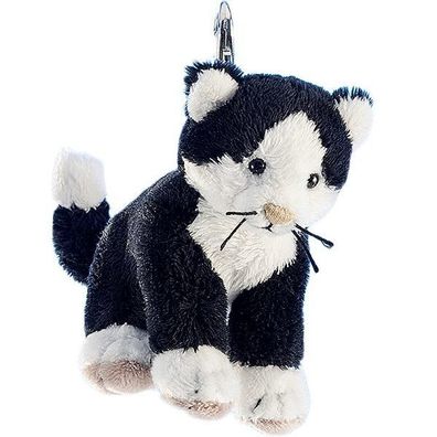 Schlésselanhänger Katze "Caesar" schwarz ca. 12 cm