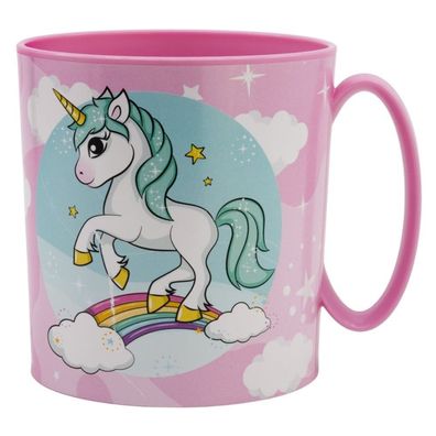 Einhorn Plastiktasse Becher 390ml Tasse fér Kinder