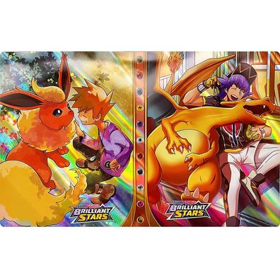 3D Holo Pokemon Ordner Glurak Flamara Sammelalbum 240 Karten
