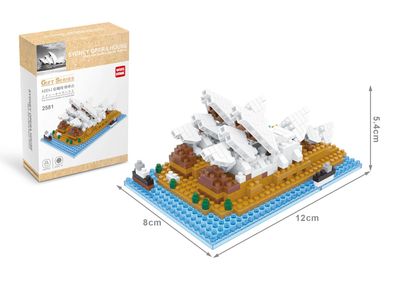 Opernhaus Sydney Wahrzeichen Modell LNO Micro-Bricks Bausteine