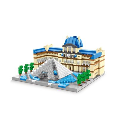 Louvre Paris Modell LNO Micro-Bricks Bausteine