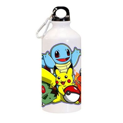 Pokemon Pikachu Glumanda Bisasam Schiggy Aluminium Flasche 500ml