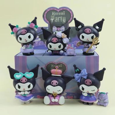 Hello Kitty Kuromi Figur - 8 cm Statue Kuromi Party Edition