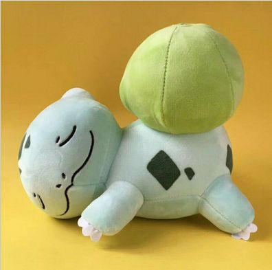 Pokemon schlafendes Bisasam Kuscheltier - 25 cm niedliches Pléschtier