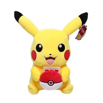 Pokemon Pikachu mit Poke Ball Kuscheltier - 30 cm Pléschtier