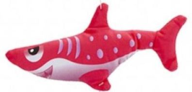 Hai Kuscheltier 20 cm weiches Pléschtier grau rot blau Stofftier