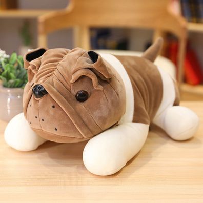 Bulldogge Kuscheltier - 25cm séßes weiches Pléschtier Hund Bulldog