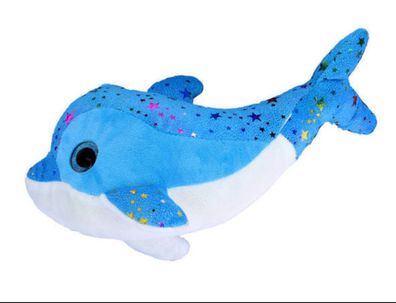 Delfin Glitzer 25cm Kuscheltier - Pléschtier séßes Stofftier