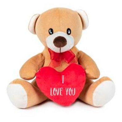 I Love You Bärchen Kuscheltier - 20 cm weiches Pléschtier Stofftier Valentinstags Bär