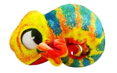 Chamäleon Kuscheltier 16 cm Pléschfigur weiches Stofftier