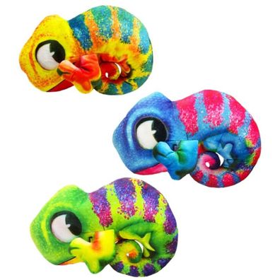 Chamäleon Kuscheltier 16 cm Pléschfigur weiches Stofftier