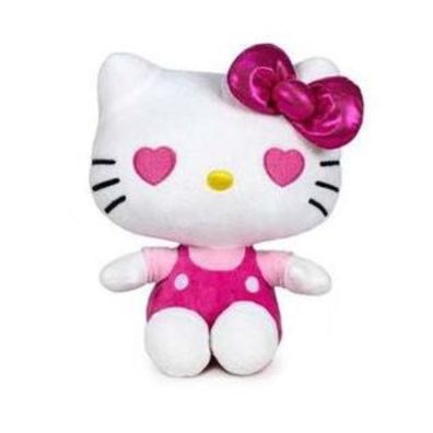 Hello Kitty Stofftier - 25 cm Kuscheltier Glitzer Jubiläum Pléschtier