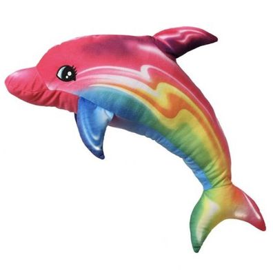 Regenbogen Delfin Kuscheltier - 35 cm Pléschtier weiches Stofftier