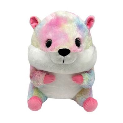 Hamster Glitzer Kuscheltier 20 cm - Pink Rainbow Rosa Pléschtier Stofftier