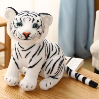 Baby Tiger weiß Kuscheltier - 22 cm Pléschtier Stofftier