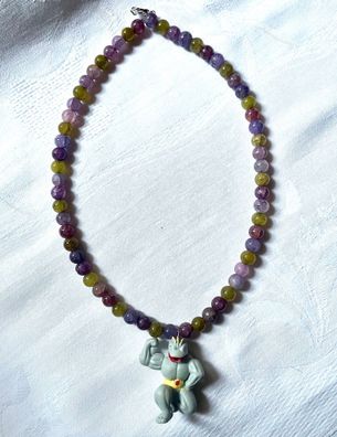 Pokemon Maschock Kette mit Glasperlen - Handgemachte Pokemon Machoke Halskette