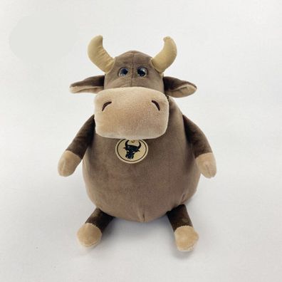 Kuh Cartoon Kuscheltier - 35 cm Pléschtier fér Kinder séßes Stofftier