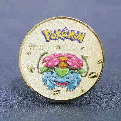 Pokemon Ménzen Collector's Edition Goldménze fér Sammler Coin