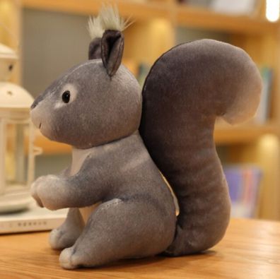 Eichhörnchen Kuscheltier - 25 cm Pléschtier fér Kinder séßes Stofftier