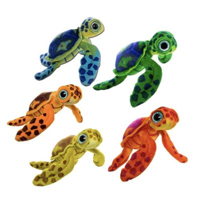 Schildkröte buntes Kuscheltier - 23 cm Pléschtier séßes Stofftier