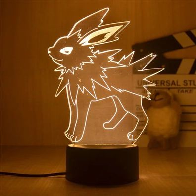 Pokemon Nachtlampe Blitza - 3D Lampe fér Kinder Jolteon