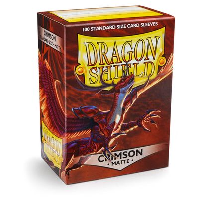 Dragon Shield Kartenhéllen 63 x 88mm Matte Sleeves Crimson (100)