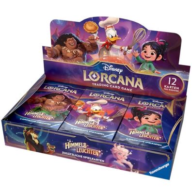 Disney Lorcana Himmelsleuchten - Display mit 24 Booster Packs (Deutsch)