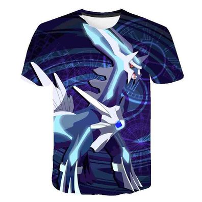 Pokemon T-Shirt fér Kinder (Unisex) - Motiv: Dialga