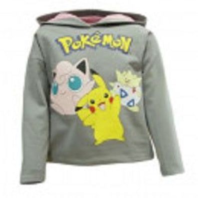 Pokemon Hoodi fér Kinder (Unisex) - Motiv - Pikachu, Pummeluff, Togepi