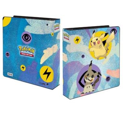 Pokemon Karten Ordner Gallery Series Pikachu & Mimigma 2" Album Ringordner