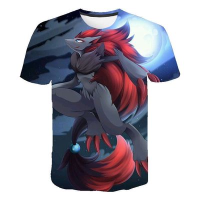 Pokemon T-Shirt fér Kinder (Unisex) - Motiv: Zoroark