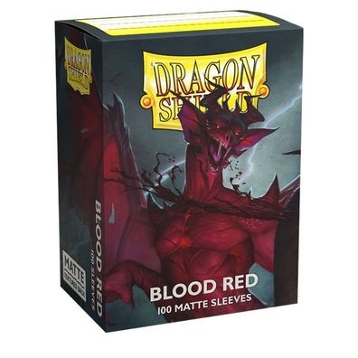 Dragon Shield Kartenhéllen Matte â?? Blood Red Sleeves (100)