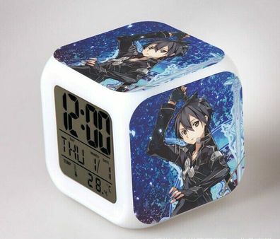 Anime/Manga Sword Art Online - Digitaluhr / Wecker (Licht+Temperatur+Datum)