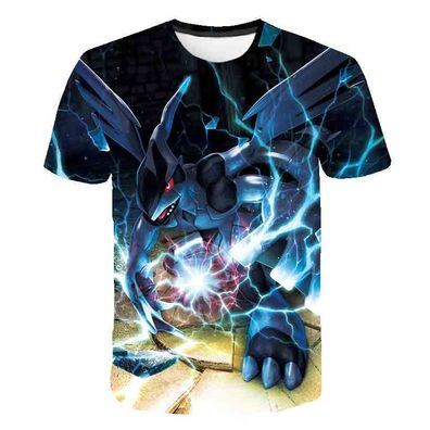 Pokemon T-Shirt fér Kinder (Unisex) - Motiv: Zekrom