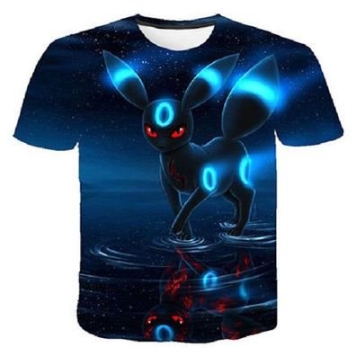 Pokemon T-Shirt fér Kinder (Unisex) - Motiv: Nachtara - Umbreon