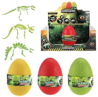 Glow N Fun, im Dunkeln leuchtendes Dino-ßberraschungsei