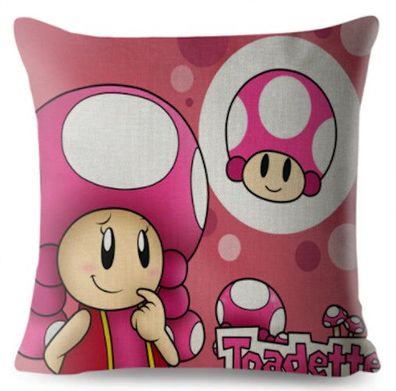 Super Mario Kissenbezug Toadette 45cm x 45cm