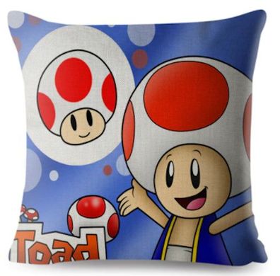 Super Mario Kissenbezug Toad 45cm x 45cm