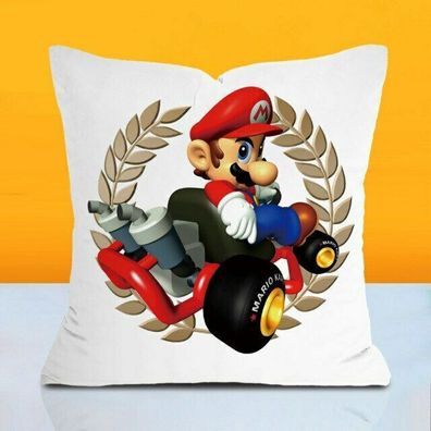 Super Mario Kissenbezug Mario Kart 45cm x 45cm